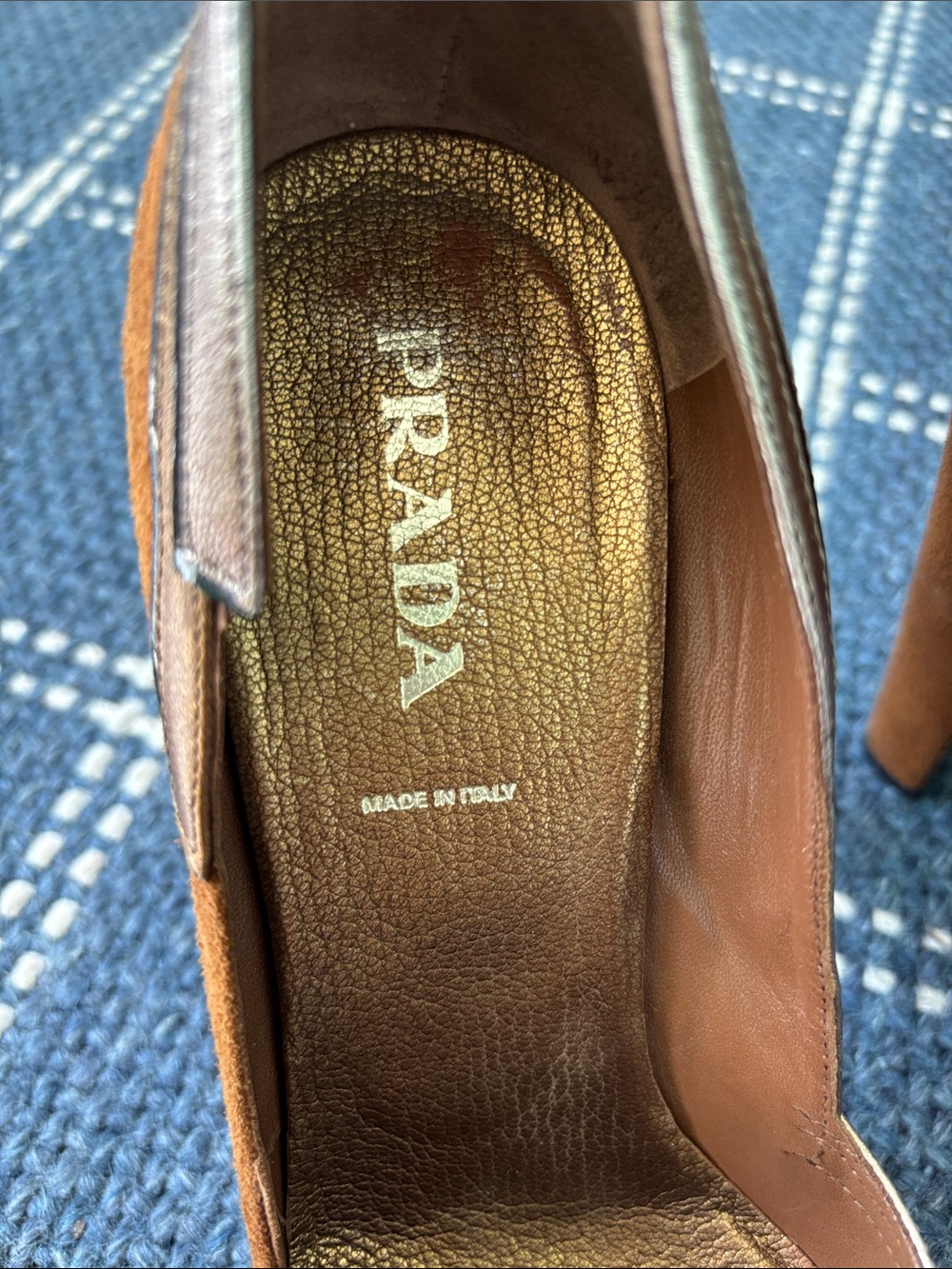 Prada Brown Suede High Heel Pumps sz 39 - Picture 2 of 6